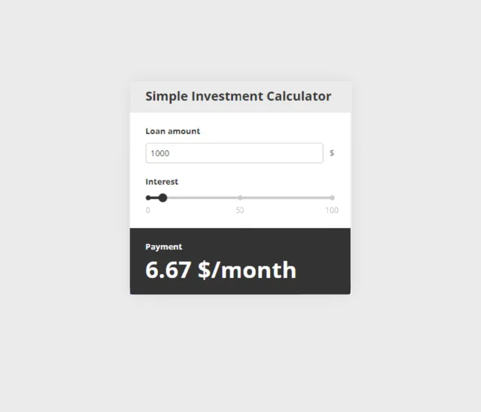 simple-investment-calculator