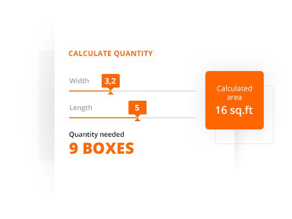 Quantity calculator for e-shop