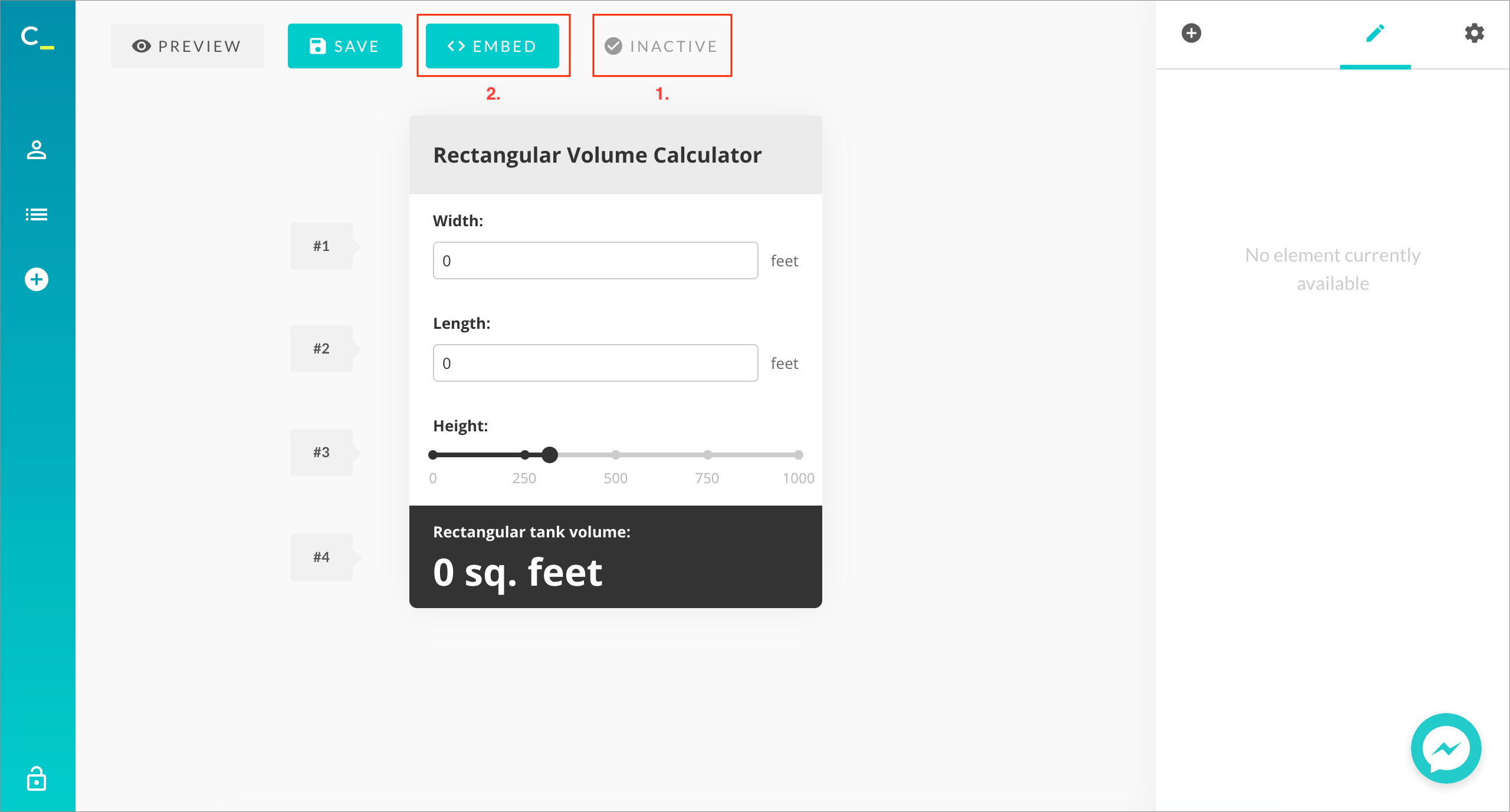 Activate your calculator before embeding
